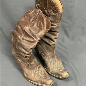 Genuine leather cowboy boots women’s size 7.5